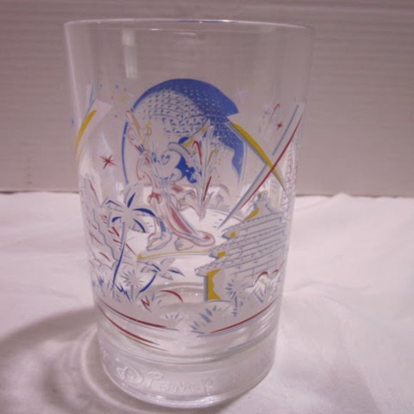 Walt Disney World Mickey Mouse Glass 25th Anniversary Remember The Magic Vintage - Picture 8 of 10